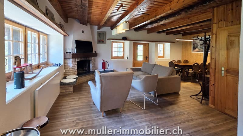 Spacieux chalet, vue sur les Dents du Midi à Champéry (6)