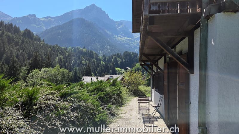 Spacieux chalet, vue sur les Dents du Midi à Champéry (2)