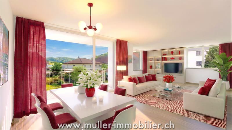 Superbe appartement 3,5 pièces avec balcon, vue nature à 4 min d'Ursy (2)