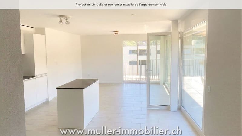 Très bel appartement traversant dans le village de Remaufens (3)