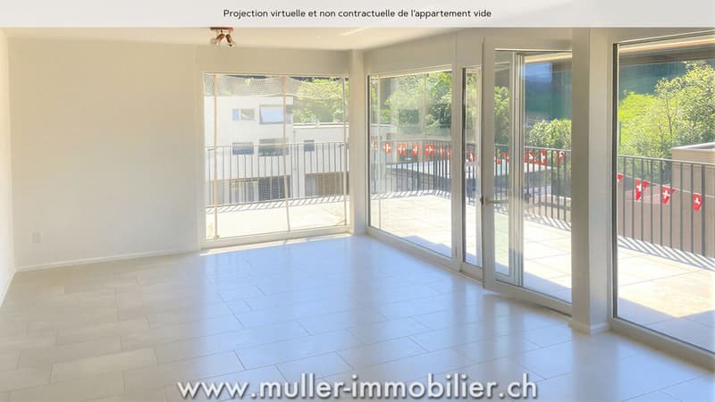 Très bel appartement traversant dans le village de Remaufens (7)