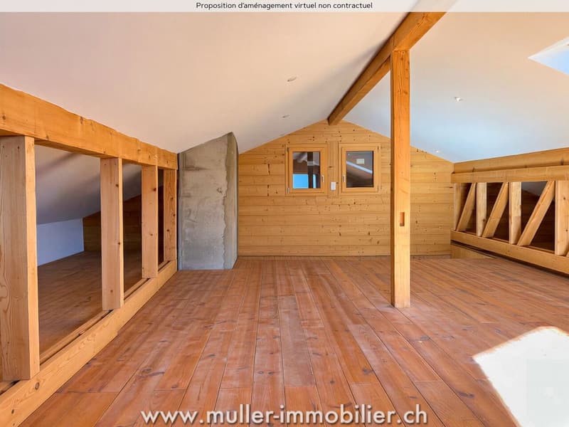 Chalet de caractère surplombant la vallée (8)