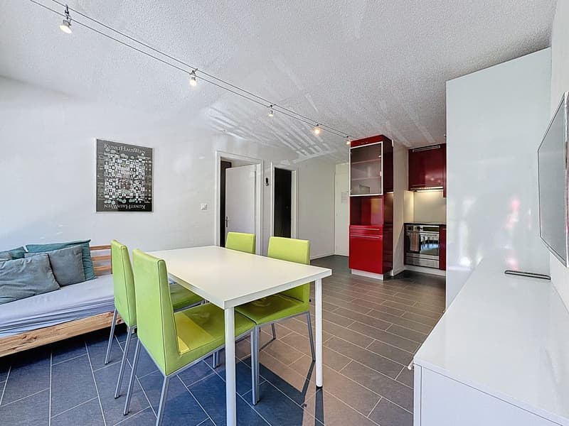 Cet appartement meublé au pied des pistes vous attend. Résidence secondaire ou principale à vous de choisir (3)