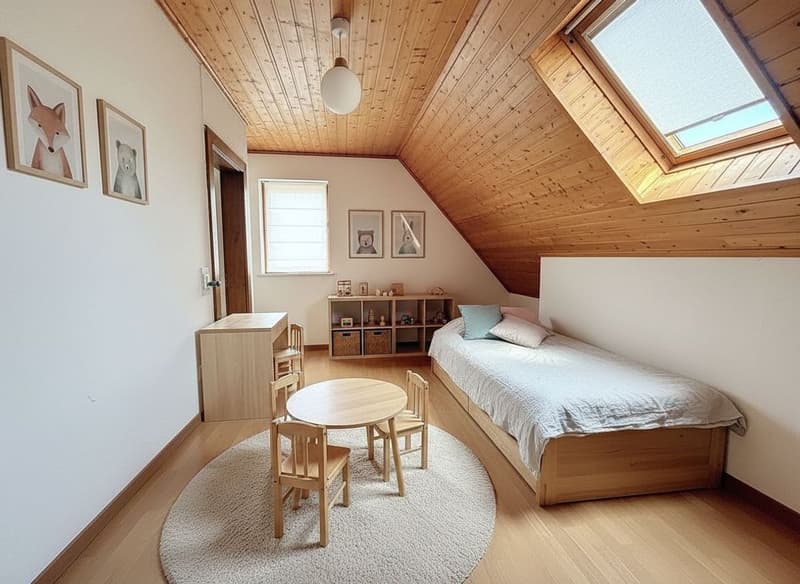 Maison individuelle de 6.5 pces ( 170 m2 ) +un apparemment de 3 pces de 61m2 , piscine et grand jardin - à 10 min de Lausanne (8)
