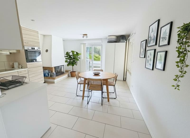 Maison individuelle de 6.5 pces ( 170 m2 ) +un apparemment de 3 pces de 61m2 , piscine et grand jardin - à 10 min de Lausanne (11)