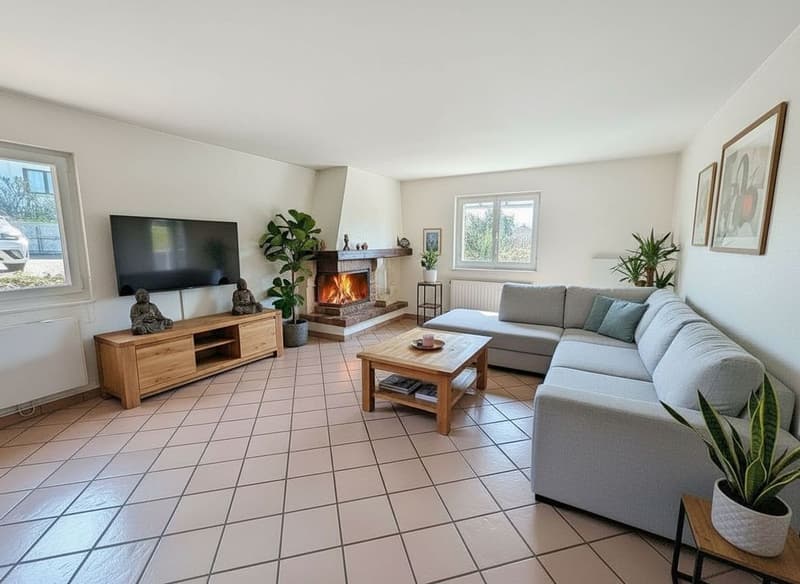 Maison individuelle de 6.5 pces ( 170 m2 ) +un apparemment de 3 pces de 61m2 , piscine et grand jardin - à 10 min de Lausanne (3)