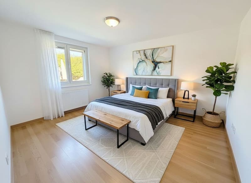 Maison individuelle de 6.5 pces ( 170 m2 ) +un apparemment de 3 pces de 61m2 , piscine et grand jardin - à 10 min de Lausanne (13)