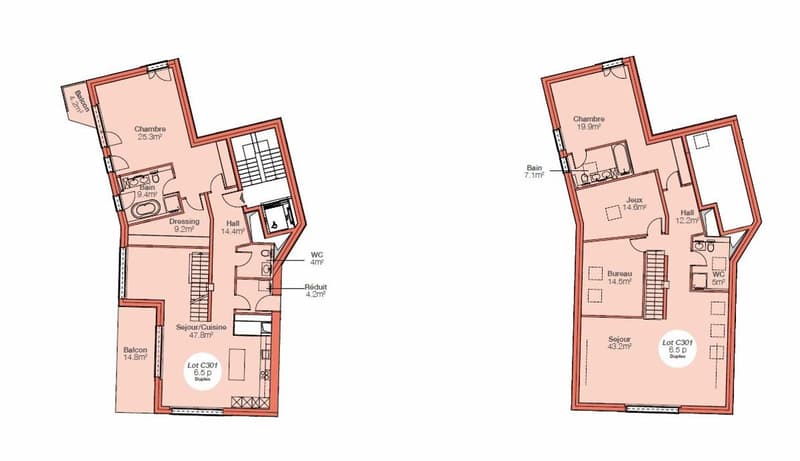 Attique duplex neuf 6.5 pièces, grands espaces et vue imprenable sur le lac Léman (6)
