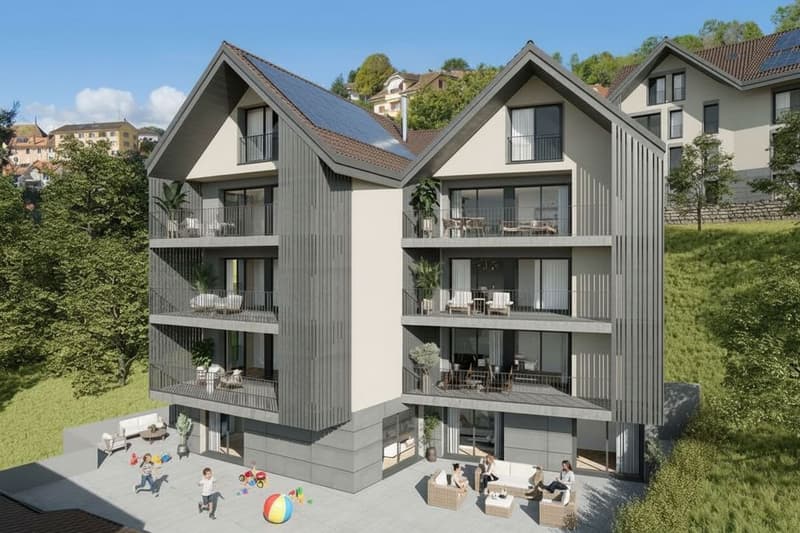 Prestigieux duplex en attique neuf de 5.5 pièces avec panorama imprenable sur le lac Léman (6)