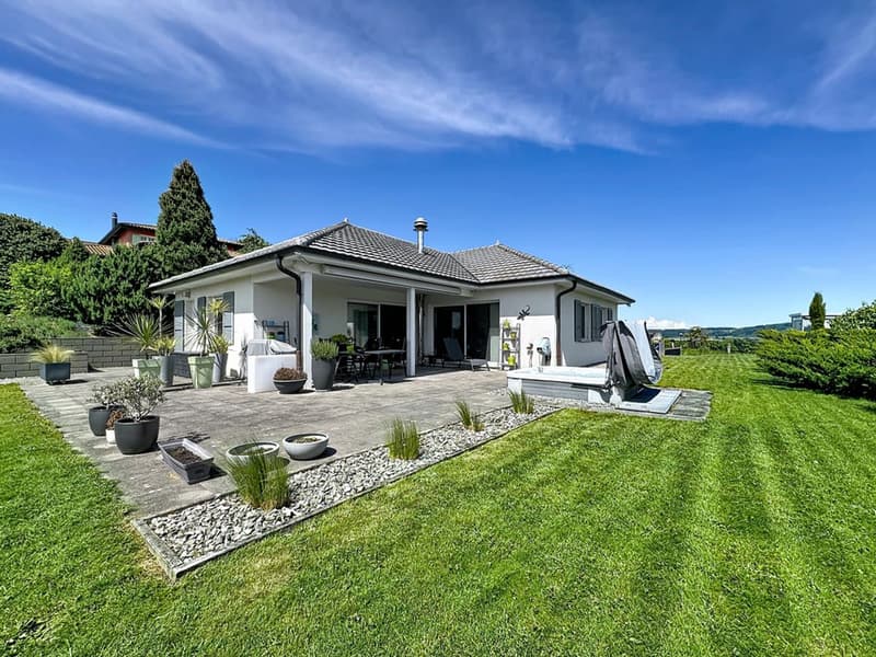 Villa de plain-pied 4.5 pièces avec piscine, jacuzzi, salle de cinéma et 3 garages box (2)