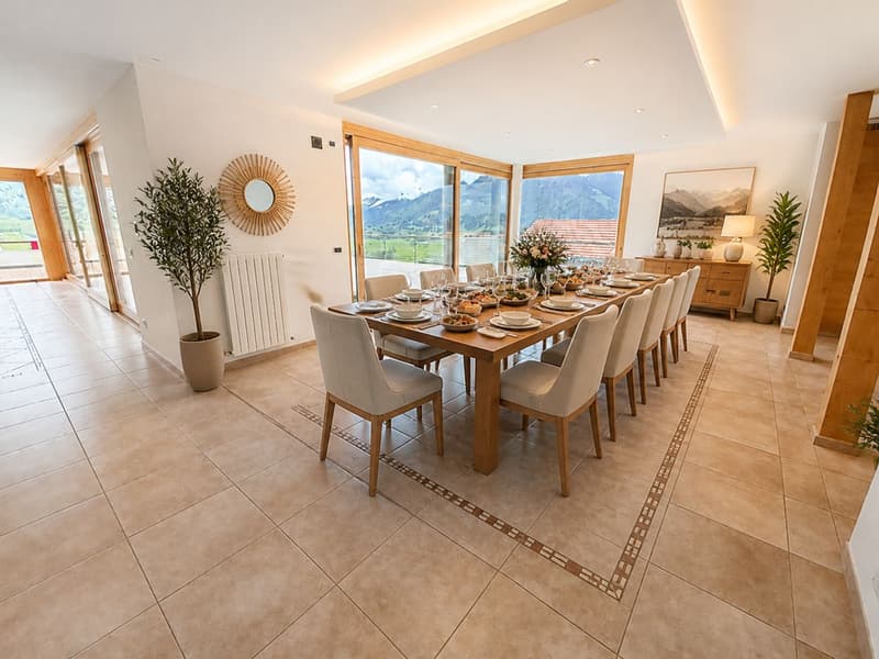 PROPRIÉTÉ D'EXCEPTION AVEC ESPACE WELLNESS PRIVATIF ET VUE PANORAMIQUE SUR LES PRÉALPES (9)