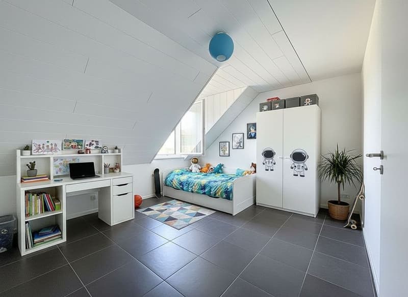 Duplex 4.5 pièces au dernier étage avec vue sur le Léman, les Alpes et les vignobles (6)