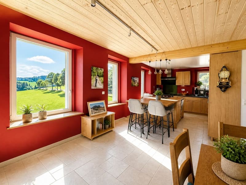 Bien rare et élégant, offrant un cadre idéal pour une famille ou une activité B&B, avec vue spectaculaire (9)
