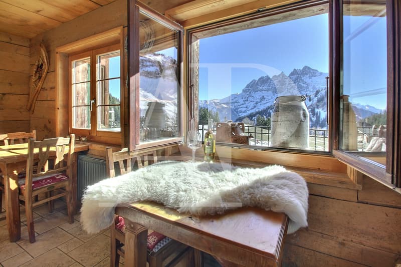 Restaurant avec chambres d'hôtes ski-in-out aux Crosets (8)