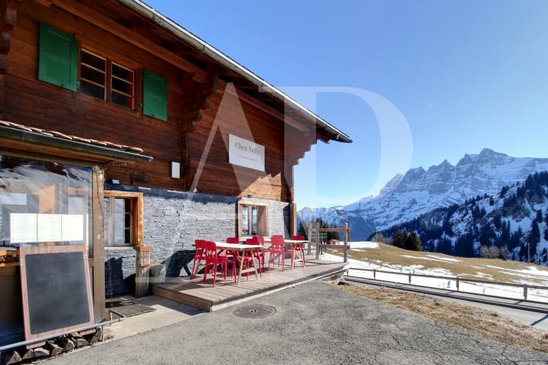 Restaurant avec chambres d'hôtes ski-in-out aux Crosets (2)