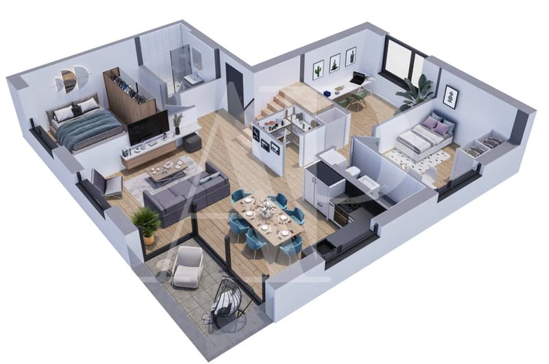 DUPLEX AVEC LOGGIA - VUE PANORAMIQUE - EXCLUSIVITÉ - CHANTIER DÉMARRÉ (8)