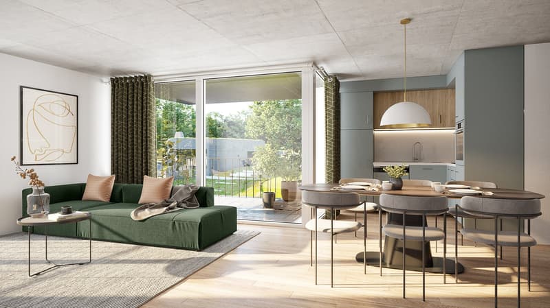 Appartement neuf de 5.5 pièces avec jardin privatif à Epalinges (3)