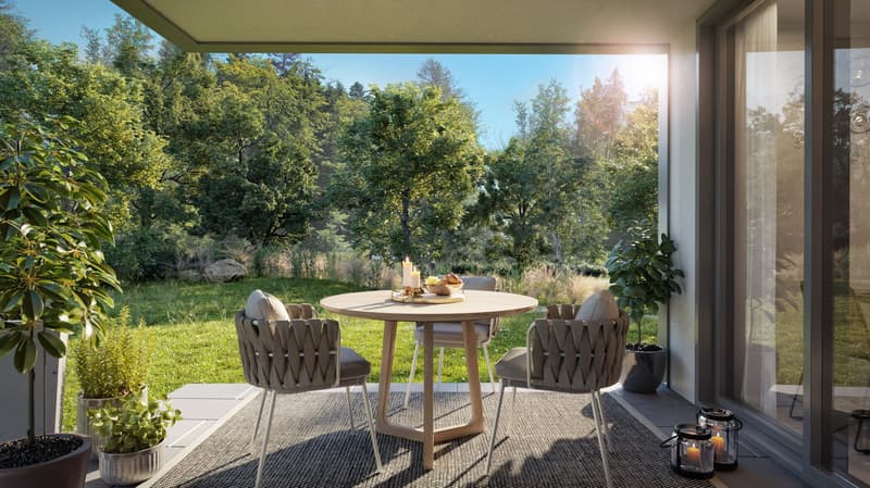 Appartement neuf de 5.5 pièces avec jardin privatif à Epalinges (2)