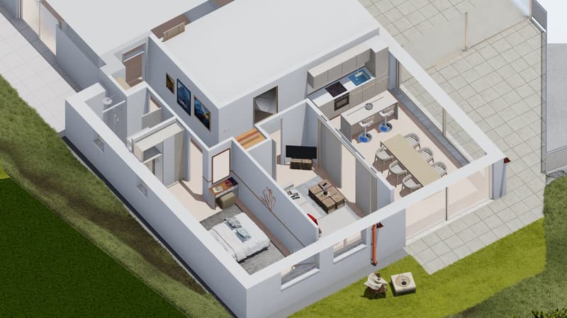 Appartement neuf   de 3.5 pièces avec terrasse à Crans-Montana - Résidence principale (2)