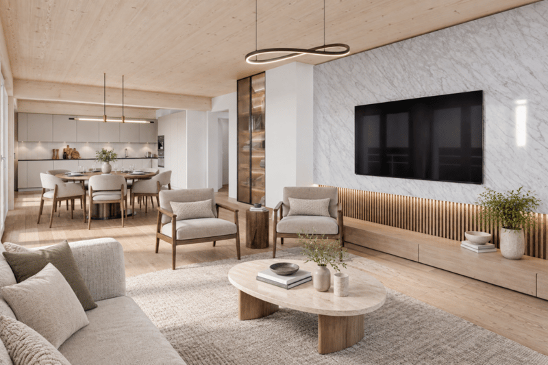 Spacieux attique traversant de 4.5 pièces avec terrasses de 38.5 m² (1)