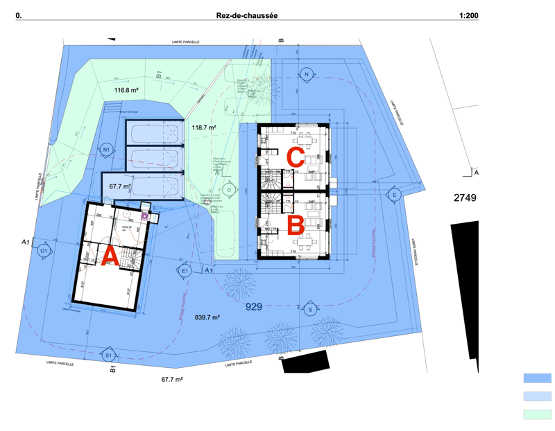 Villa mitoyenne excavée de 6.5 pcs et 210 m2 util., à Orbe, lot B. (2)