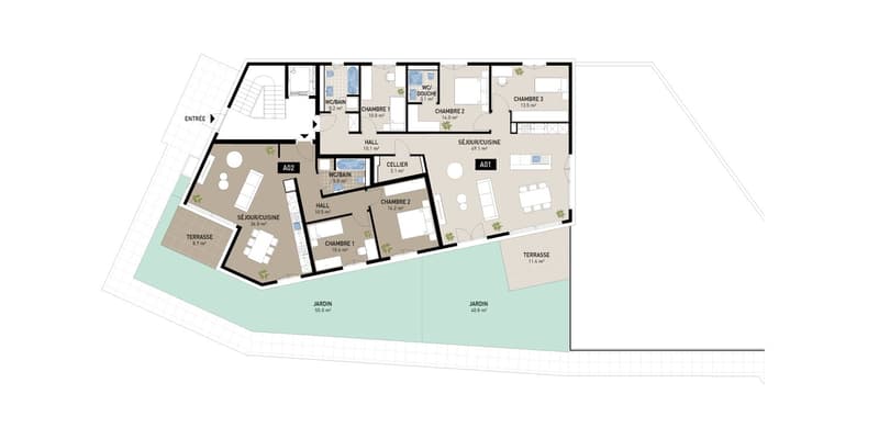 Magnifique appartement de 4,5 pièces avec balcon à Attalens (A11) (4)