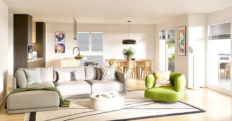 Magnifique appartement de 4,5 pièces avec balcon à Attalens (A11) (5)