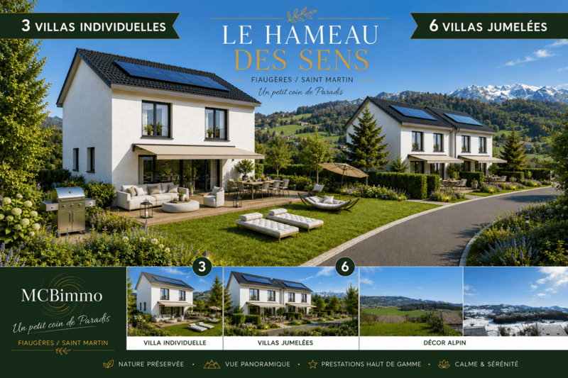 2228 VIîlla jumelée Vue Panoramique Au hameau des Sens (1)