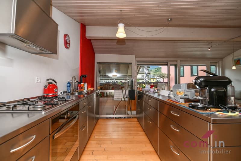 SION, ATTIQUE duplex de 6,5 pces terrasse de 48 m2 - Vieille ville (10)