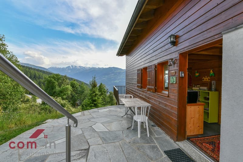 Val d'Hérens, joli chalet de 2002 vue imprenable à 180 (12)