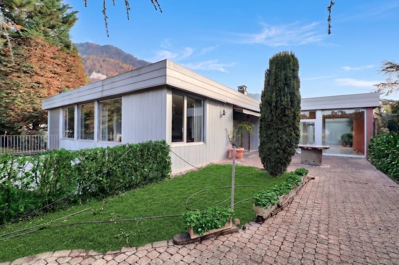 VILLA D'ARCHITECTE COMPOSEE DE 3 APPARTEMENTS AVEC UNE PISCINE ET UNE TRES BELLE VUE SUR LE LAC (7)