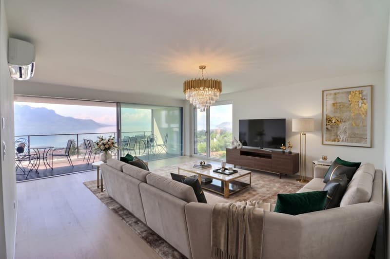 SUPERBE APPARTEMENT DE 4.5 PIECES A CHERNEX - MONTREUX AVEC TRES BELLE VUE PANORAMIQUE (6)