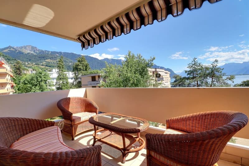 APPARTEMENT DE 1,5 PIECES IDEALEMENT SITUE AVEC TRES BELLE VUE DAGAGEE SUR LE LAC ET LES MONTAGNES A 150 M DES QUAIS DE MONTREUX (2)
