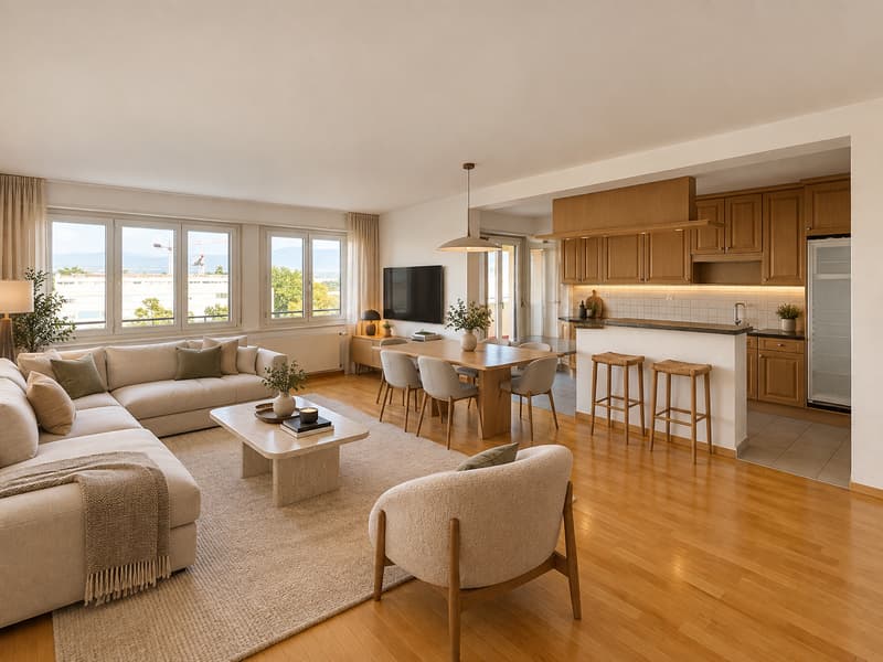Appartement vue lac & Mont-Blanc (2)