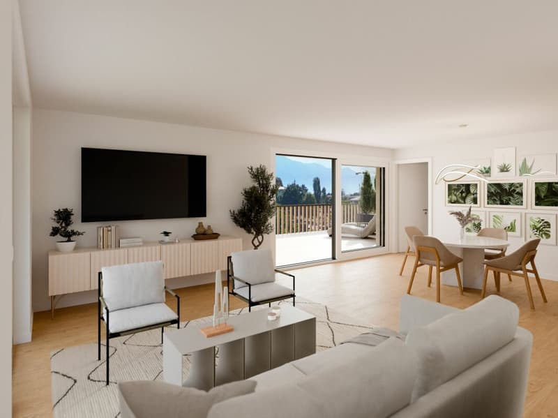 Magnifique 2.5 pièces avec grande terrasse au 2ème étage (4)