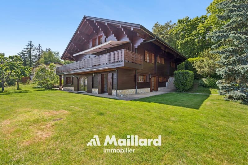 Maison de maître d'exception à Arzier-Le Muids : panorama lac & Alpes, calme absolu (19)
