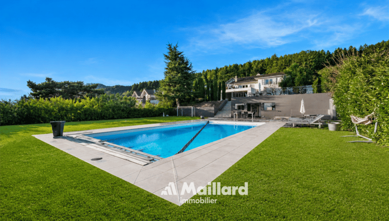Villa d'exception avec vue panoramique sur le Mont-Blanc, le lac Léman et les Alpes (2)