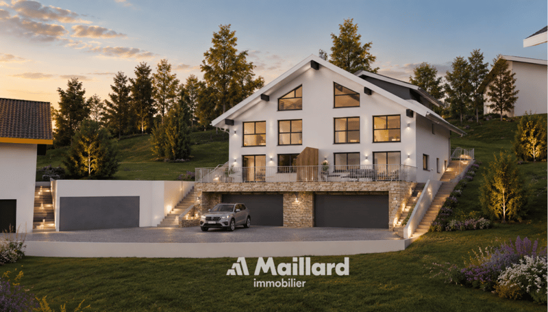 Villa contemporaine avec vue dégagée au coeur de Le Vaud (2)
