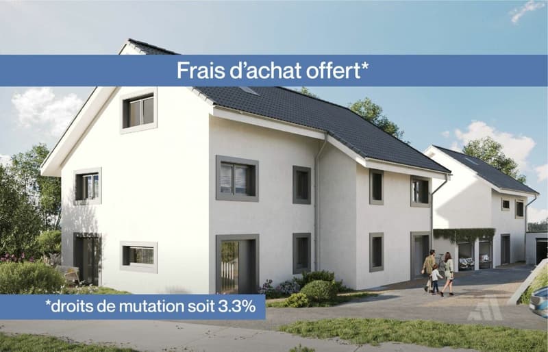 Villa mitoyenne 5.5 pièces lumineuse - droit de mutation offert (1)