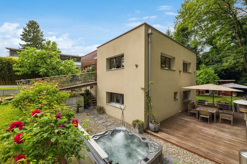 Luxe et nature à deux pas du centre - Villa privative contemporaine à Grand-Lancy (7)