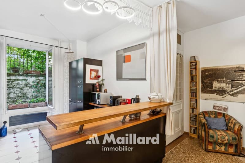Appartement de caractère avec jardin privatif au coeur de Lausanne (5)