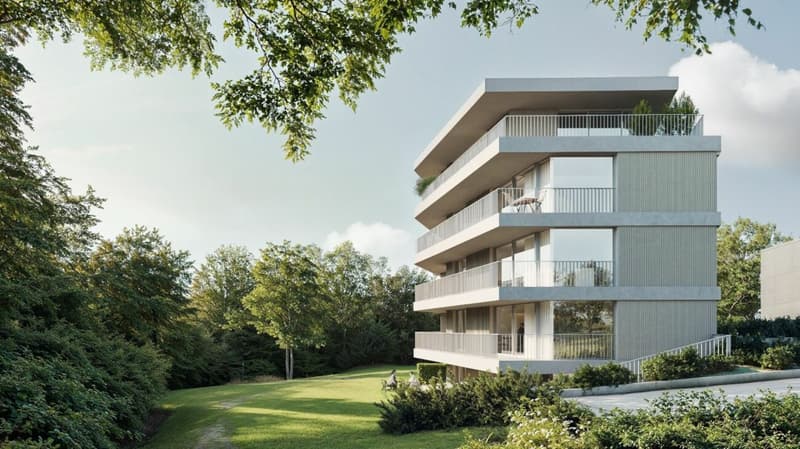 Magnifique et spacieux appartement de 3,5 pièces, situé dans un environnement calme et bucolique (6)