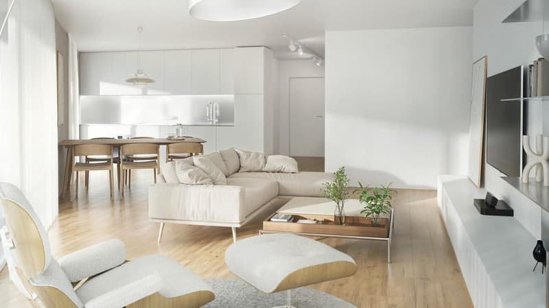 4.5 pièces contemporain avec spacieux balcon - 2ème étage (2)