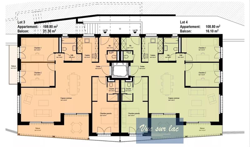 Appartements neufs, vue panoramique sur le lac! (12)