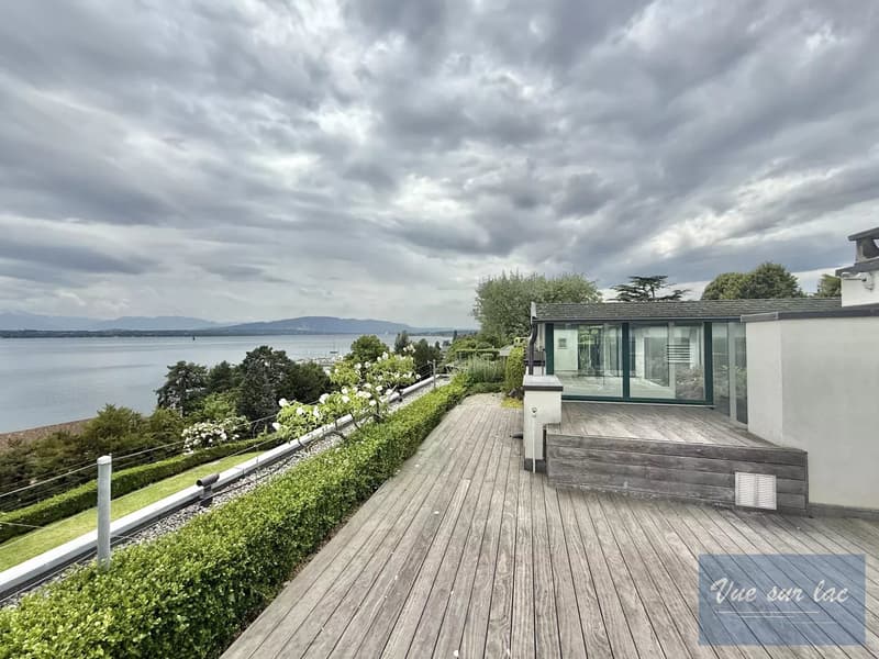 Penthouse de luxe à Tannay, vue sur le lac Leman et les Alpes (13)