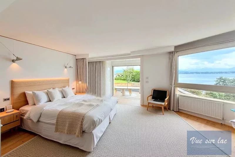 Penthouse de luxe à Tannay, vue sur le lac Leman et les Alpes (7)
