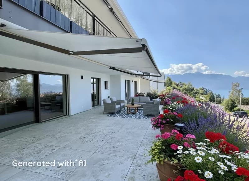 Dernier appartement disponible avec magnifique vue sur lac et les Alpes (1)