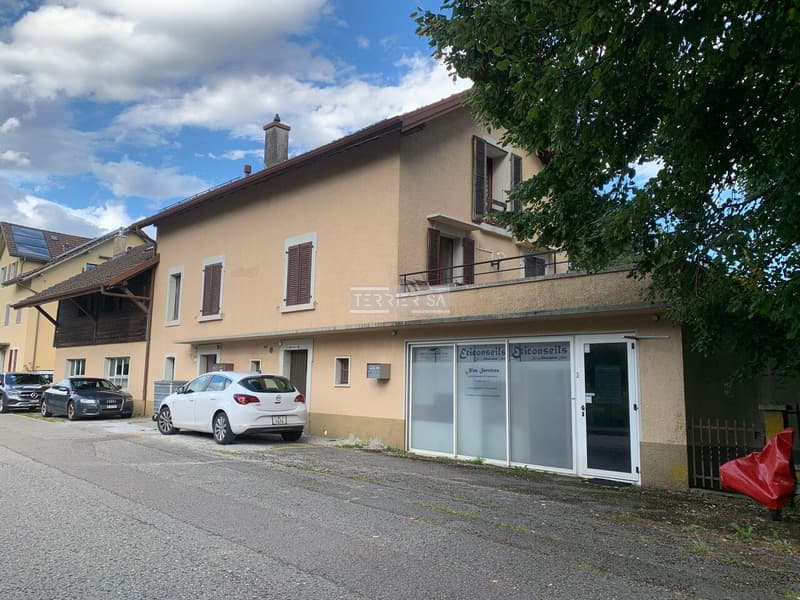 Immeuble de rendement avec 3 appartements, bureau, garage/hangar et jardin (6)