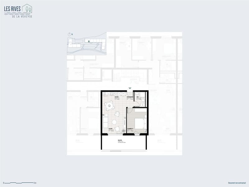 Châtel-Saint-Denis - Appartement neuf 2.5 pièces de 62 m² avec balcon (5)