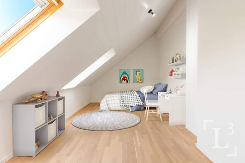 Home staging (meubles uniquement!) : Chambre 3 (Étage) / Home staging (furniture only!) : Bedroom 3 (First floor)